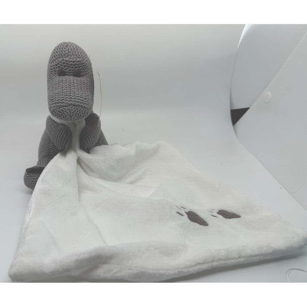 NEW Organic Cotton Diplodocus Stuffed Animal With Comfort Blanket With Footprint